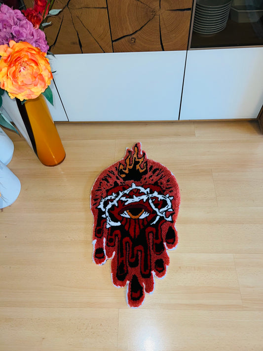 Burning Heart Rug