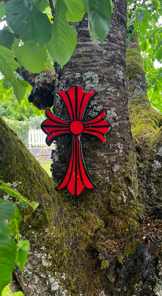 Red & Black Cross / Kreutz ( 30cm)