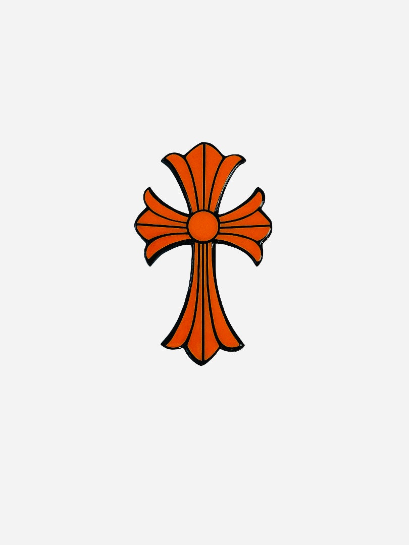 Orange & Black Cross (20cm)