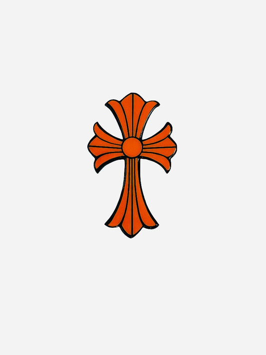 Orange & Black Cross (20cm)