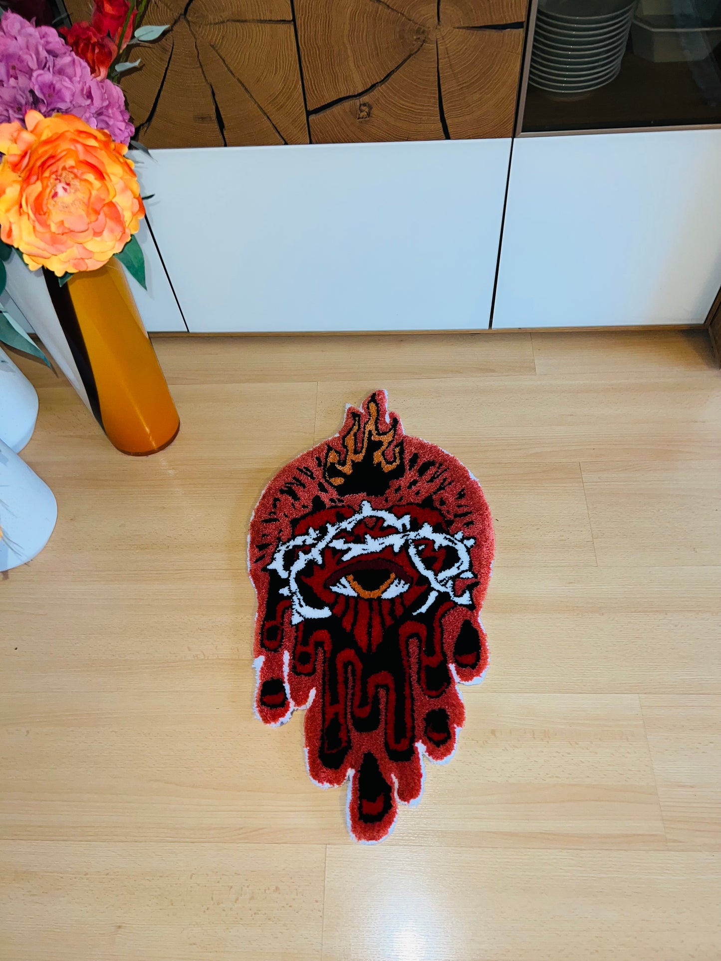 Burning Heart Rug